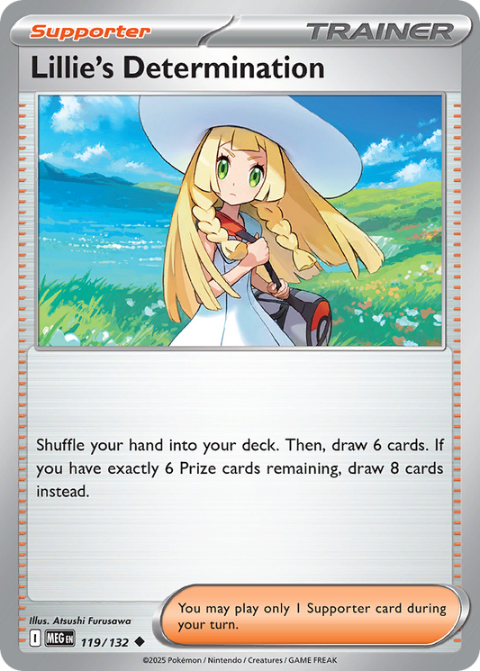 Lillie's Determination 119/132 Uncommon | Mega Evolution | Pokemon Card