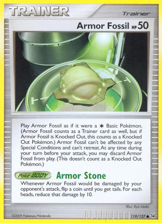 Armor Fossil 119/127 Common | Platinum | Pokemon Card