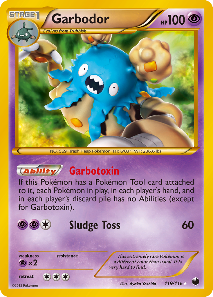 Garbodor 119/116 Rare Secret | Plasma Freeze | Pokemon Card