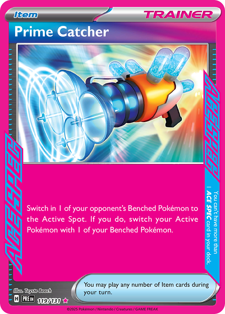 Prime Catcher 119/131 ACE SPEC Rare | Prismatic Evolutions | Pokemon Card