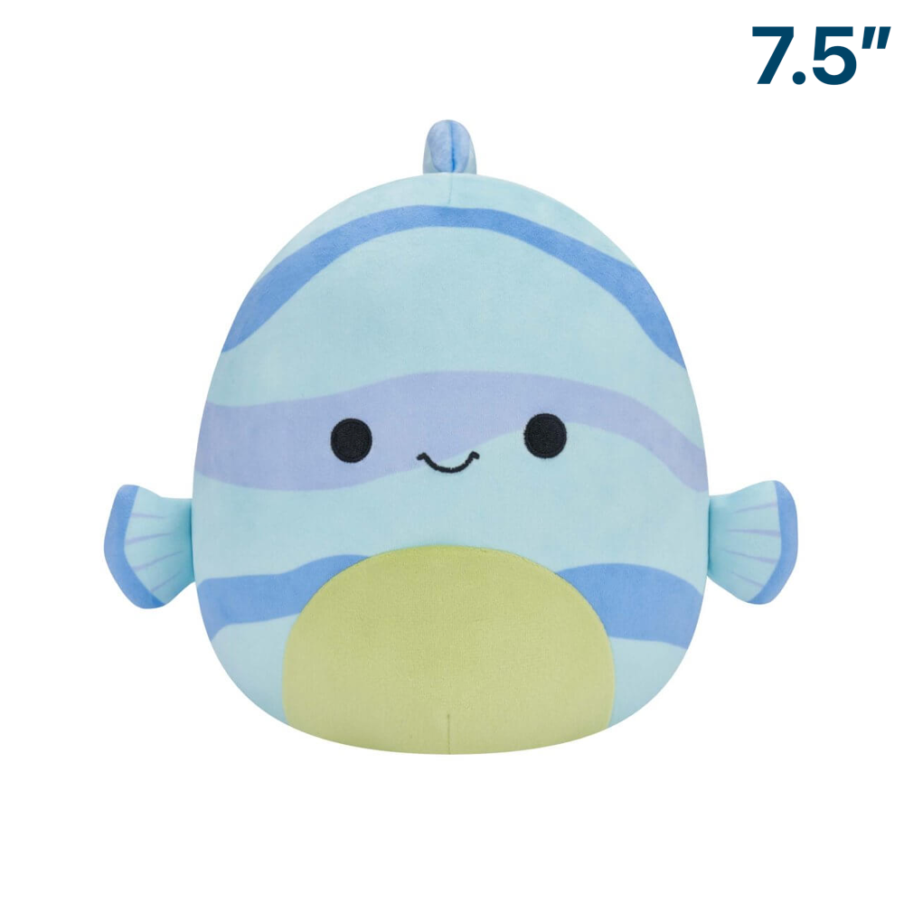 Leland the Blue Striped Fish ~ 7.5" Squishmallow Plush
