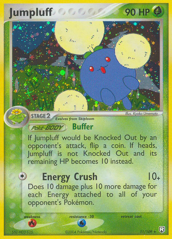 Jumpluff 11/109 Rare Holo | Team Rocket Returns | Pokemon Card