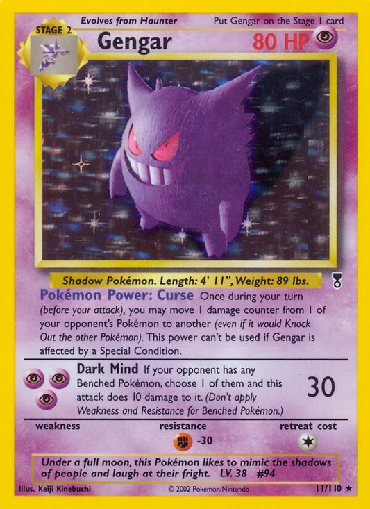 Gengar 11/110 Rare Holo | Legendary Collection | Pokemon Card