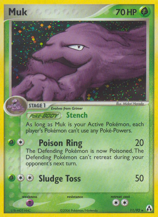 Muk 11/92 Rare Holo | Legend Maker | Pokemon Card
