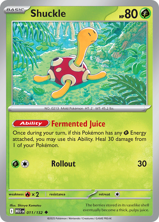 Shuckle 11/132 Uncommon | Mega Evolution | Pokemon Card