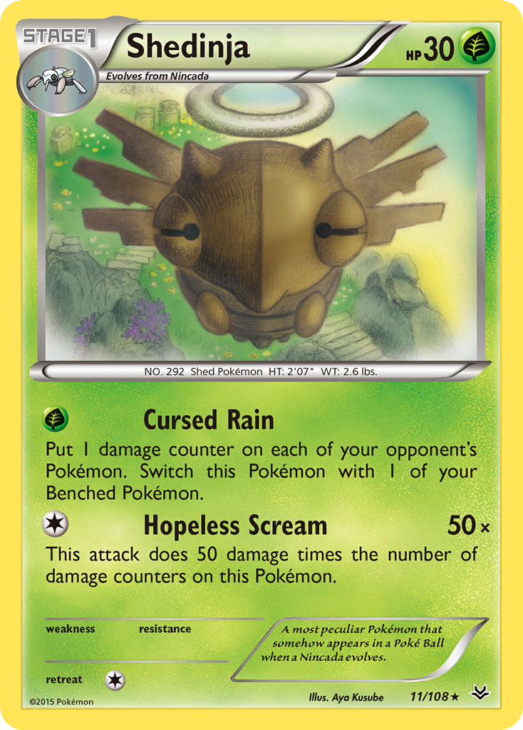 Shedinja 11/108 Rare | Roaring Skies | Pokemon Card