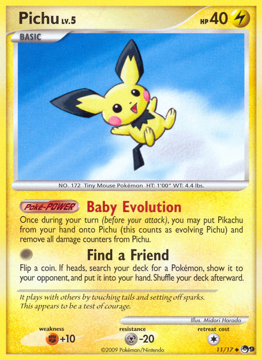Pichu 11/17 Uncommon | POP Series 9 | Pokemon Card