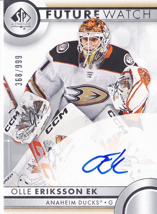 Olle Eriksson Ek #120 Anaheim Ducks | 2023-24 SP Authentic | NHL Trading Card