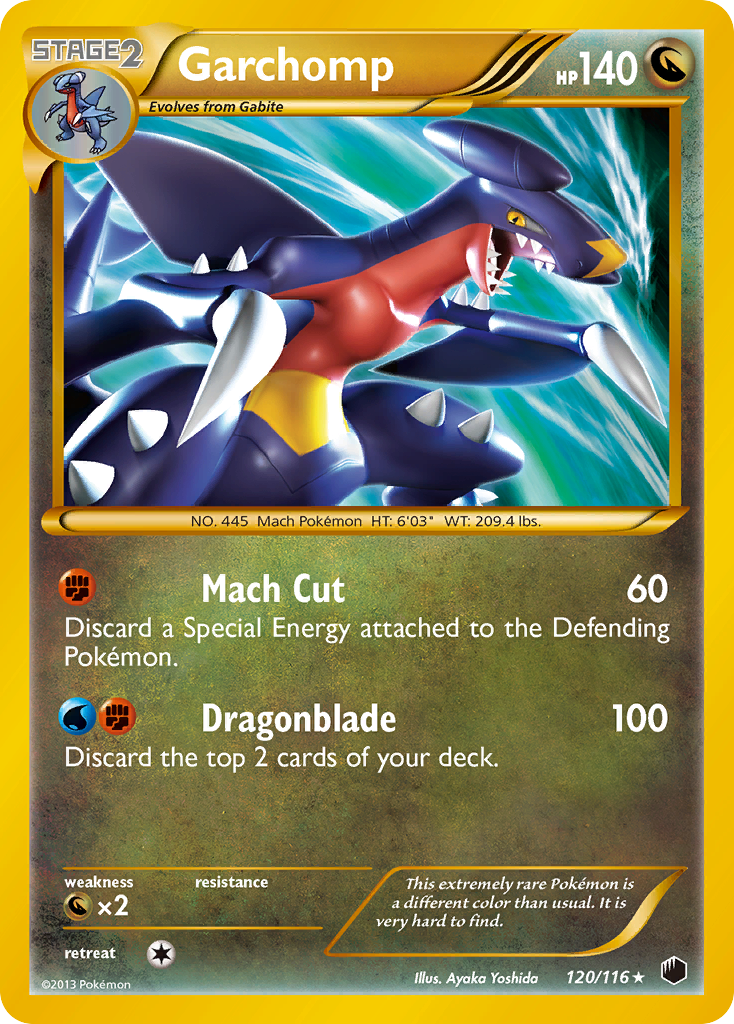 Garchomp 120/116 Rare Secret | Plasma Freeze | Pokemon Card