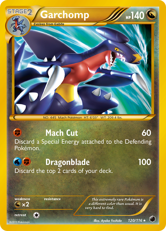 Garchomp 120/116 Rare Secret | Plasma Freeze | Pokemon Card