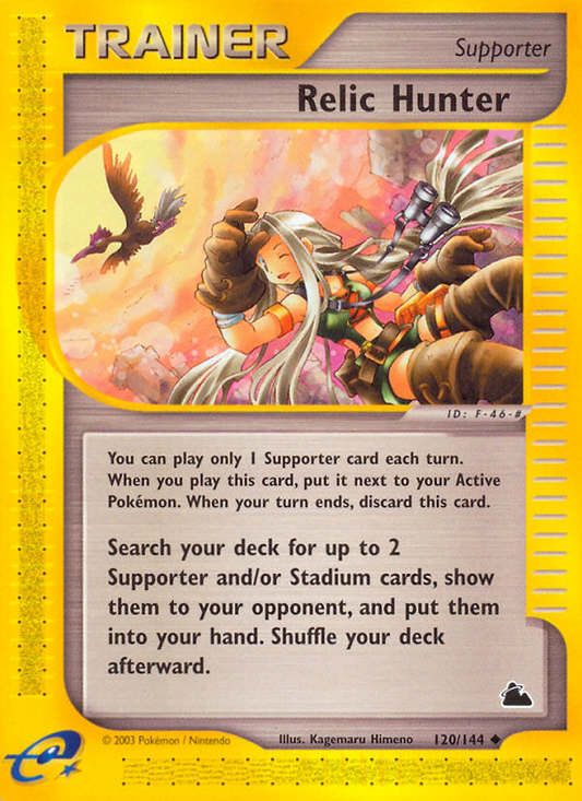 Relic Hunter 120/144 Uncommon | Skyridge | Pokemon Card