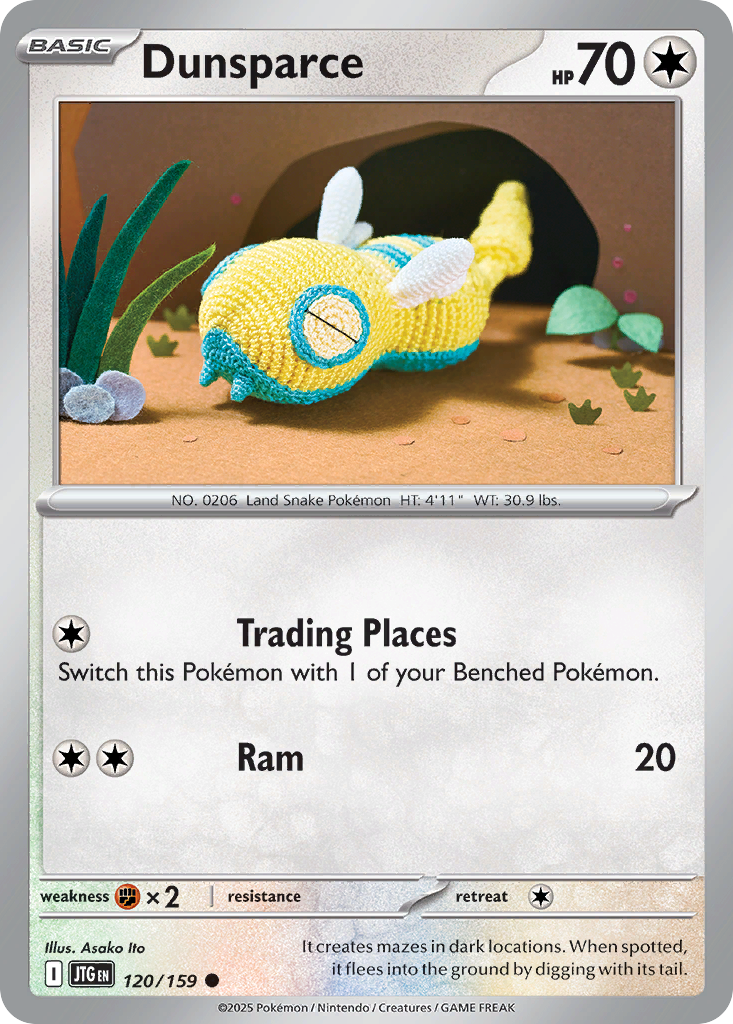 Dunsparce 120/159 Common | Journey Together | Pokemon Card