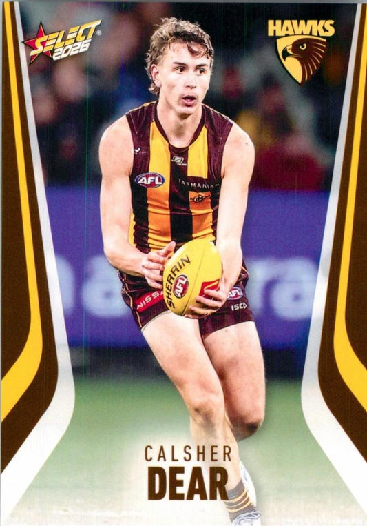Calsher Dear #121 Hawthorn Hawks | 2026 Select AFL Footy Stars | Trading Card
