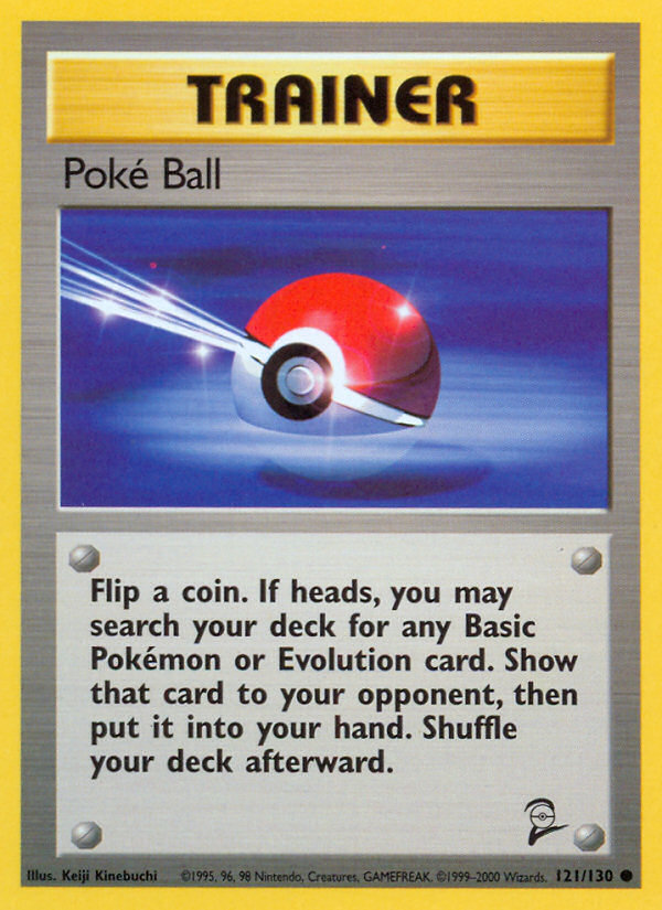 Poké Ball 121/130 Common | Base Set 2 | Pokemon Card