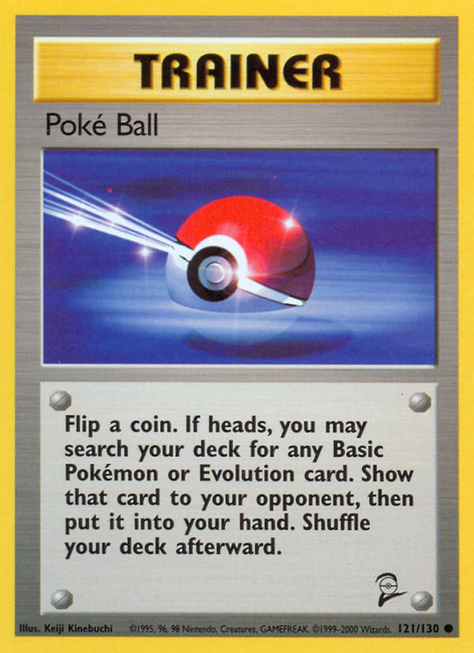 Poké Ball 121/130 Common | Base Set 2 | Pokemon Card