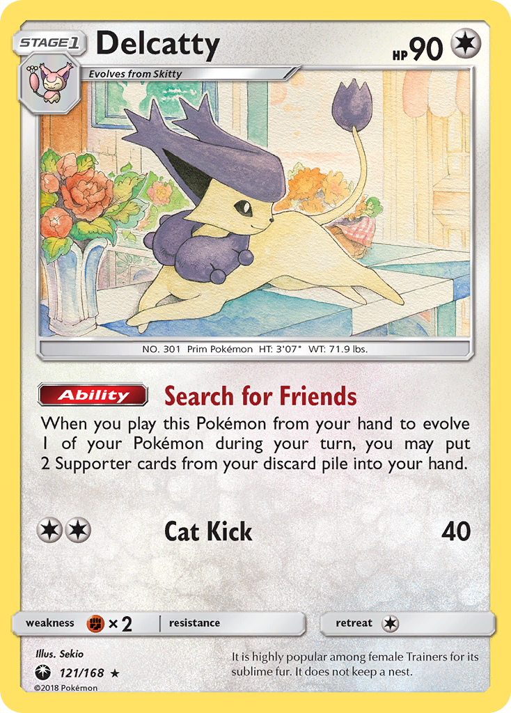 Delcatty 121/168 Rare Holo | Celestial Storm | Pokemon Card