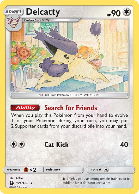 Delcatty 121/168 Rare Holo | Celestial Storm | Pokemon Card