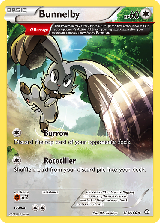 Bunnelby 121/160 Uncommon | Primal Clash | Pokemon Card