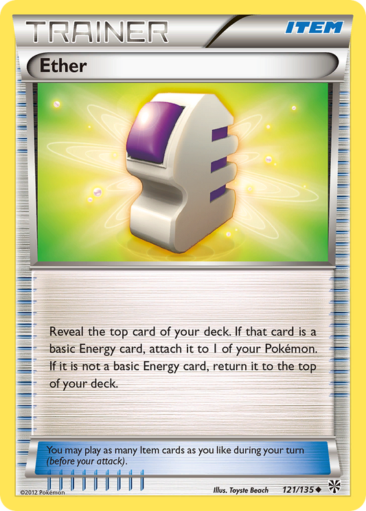 Ether 121/135 Uncommon | Plasma Storm | Pokemon Card