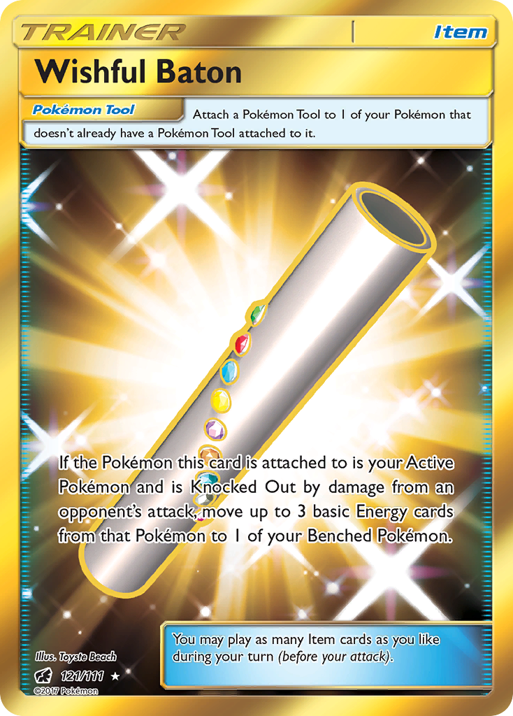 Wishful Baton 121/111 Rare Secret | Crimson Invasion | Pokemon Card