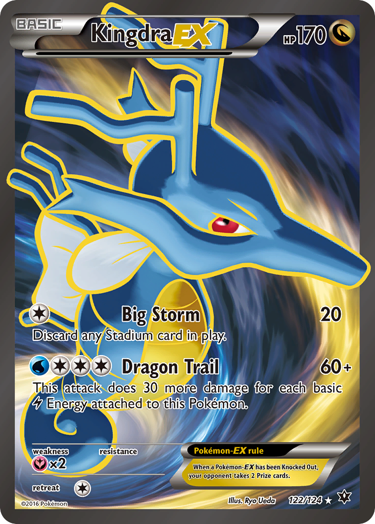 Kingdra-EX 122/124 Rare Ultra | Fates Collide | Pokemon Card