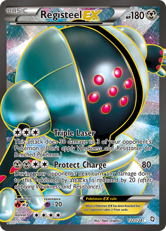 Registeel-EX 122/124 Rare Ultra | Dragons Exalted | Pokemon Card