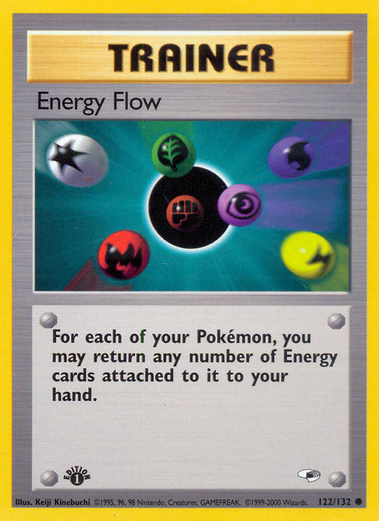 Energy Flow 122/132 Common | Gym Heroes | Pokemon Card