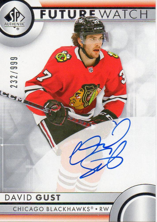 David Gust #123 Chicago Blackhawks | 2023-24 SP Authentic | NHL Trading Card