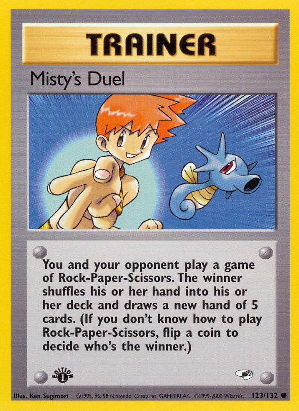 Misty's Duel 123/132 Common | Gym Heroes | Pokemon Card