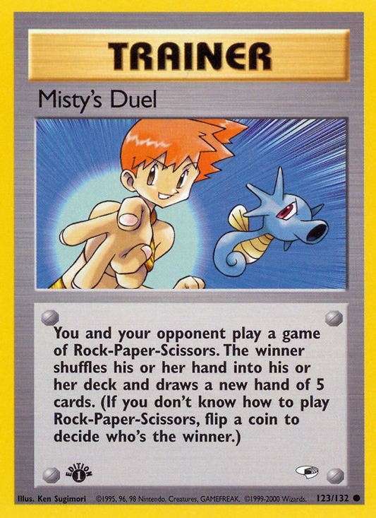 Misty's Duel 123/132 Common | Gym Heroes | Pokemon Card
