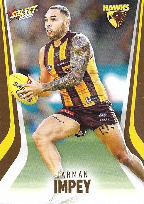 Jarman Impey #124 Hawthorn Hawks | 2026 Select AFL Footy Stars | Trading Card