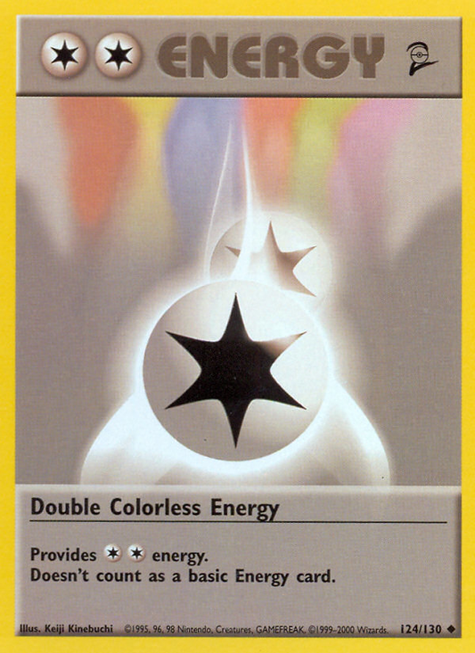 Double Colorless Energy 124/130 Uncommon | Base Set 2 | Pokemon Card