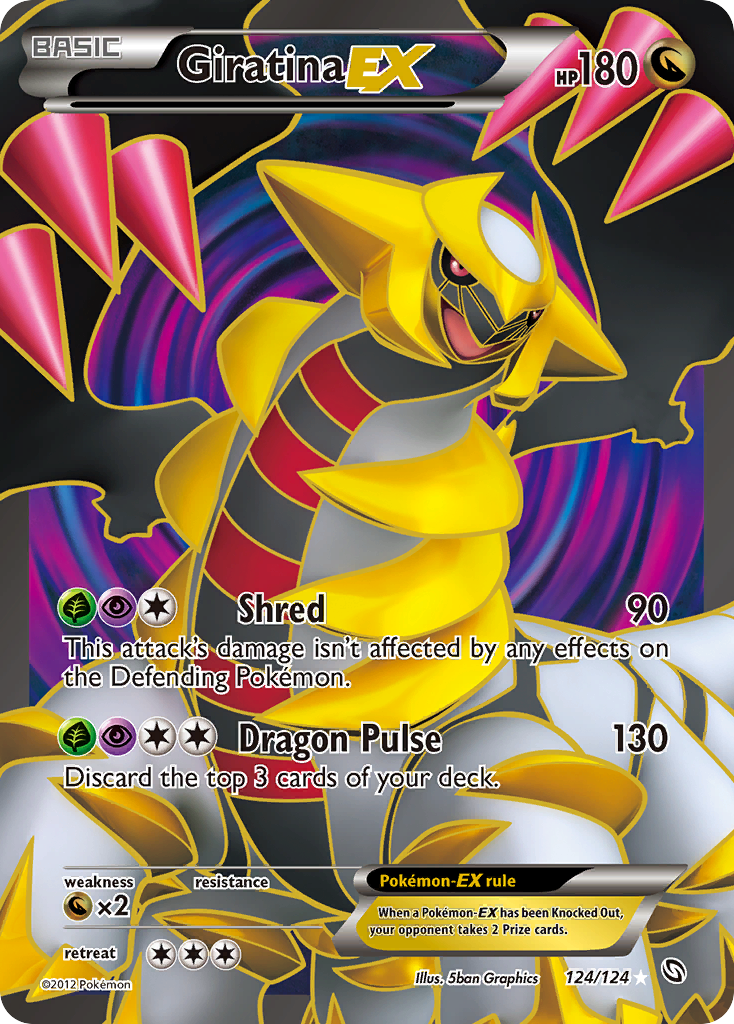 Giratina-EX 124/124 Rare Ultra | Dragons Exalted | Pokemon Card