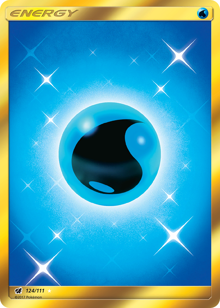 Water Energy 124/111 Rare Secret | Crimson Invasion | Pokemon Card