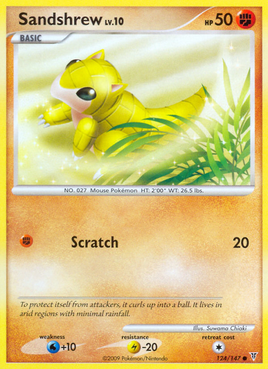 Sandshrew 124/147 Common | Supreme Victors | Pokemon Card