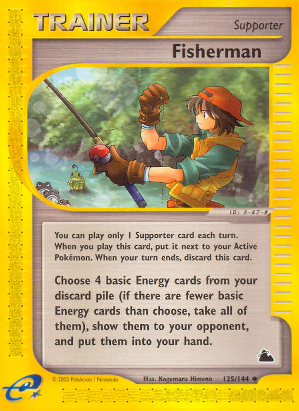 Fisherman 125/144 Uncommon | Skyridge | Pokemon Card