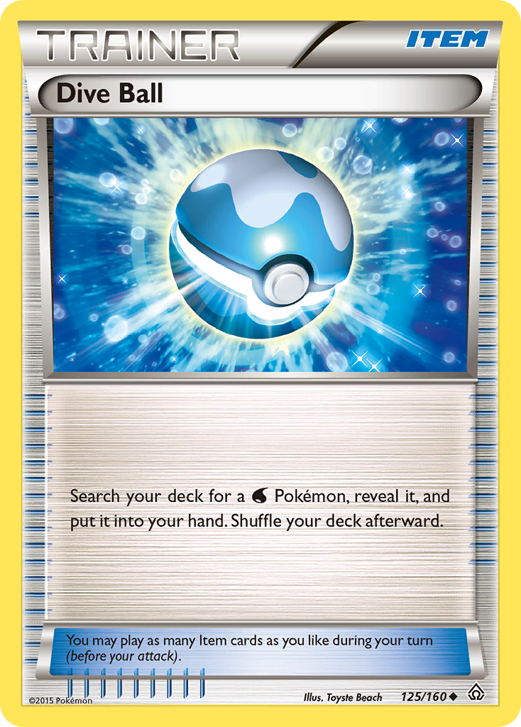 Dive Ball 125/160 Uncommon | Primal Clash | Pokemon Card