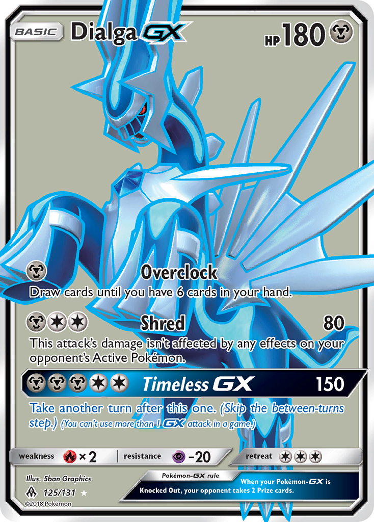 Dialga-GX 125/131 Rare Ultra | Forbidden Light | Pokemon Card
