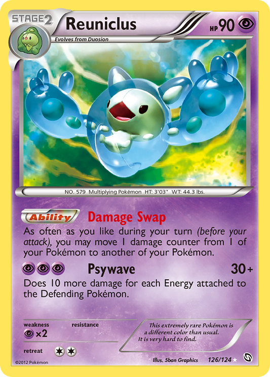 Reuniclus 126/124 Rare Secret | Dragons Exalted | Pokemon Card
