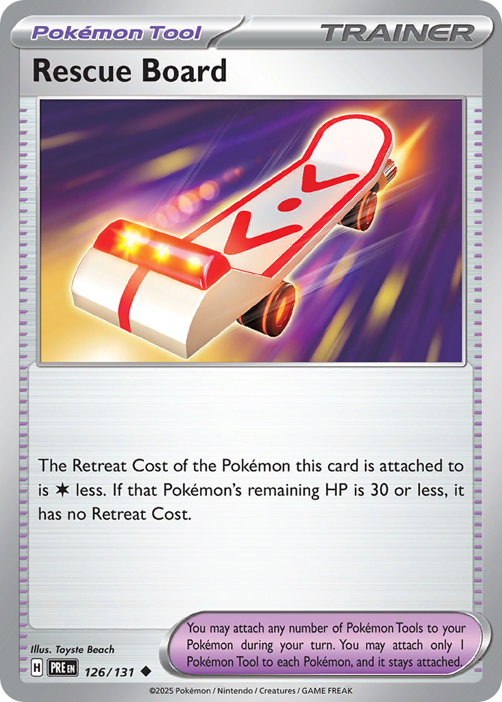 Rescue Board 126/131 Uncommon | Prismatic Evolutions | Pokemon Card