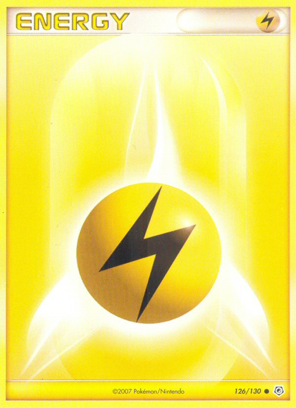 Lightning Energy 126/130 Common | Diamond & Pearl | Pokemon Card