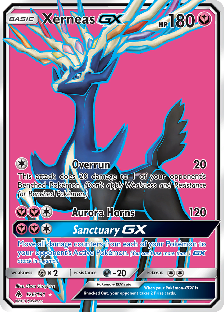 Xerneas-GX 126/131 Rare Ultra | Forbidden Light | Pokemon Card