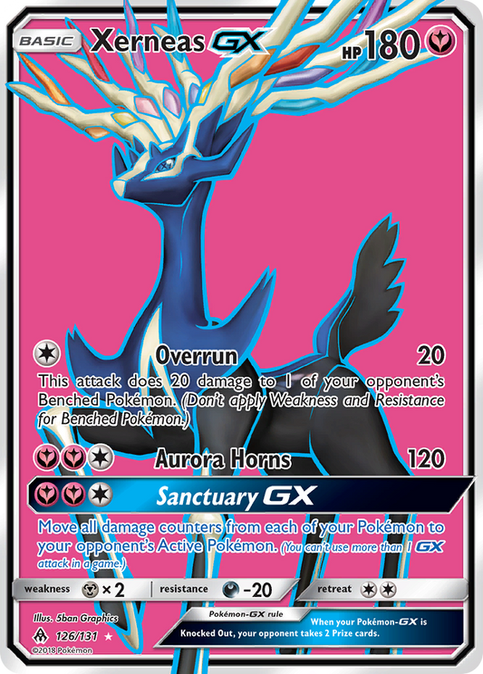 Xerneas-GX 126/131 Rare Ultra | Forbidden Light | Pokemon Card