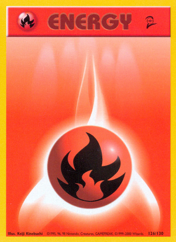 Fire Energy 126/130 | Base Set 2 | Pokemon Card