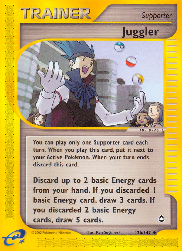 Juggler 126/147 Uncommon | Aquapolis | Pokemon Card