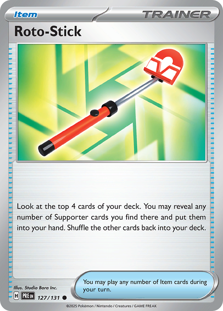 Roto-Stick 127/131 Common | Prismatic Evolutions | Pokemon Card