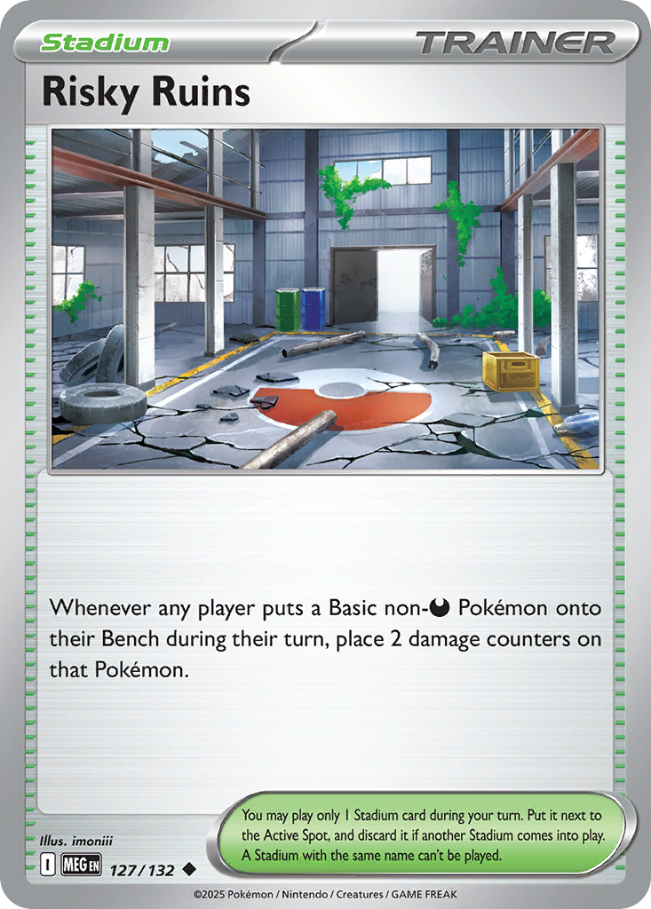 Risky Ruins 127/132 Uncommon | Mega Evolution | Pokemon Card