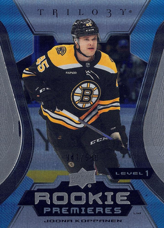 Joona Koppanen #128 Boston Bruins | 2023-24 Upper Deck Trilogy | NHL Trading Card