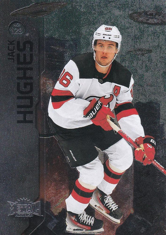 Jack Hughes #128 New Jersey Devils | 2023-24 SkyBox Metal Universe | NHL Trading Card