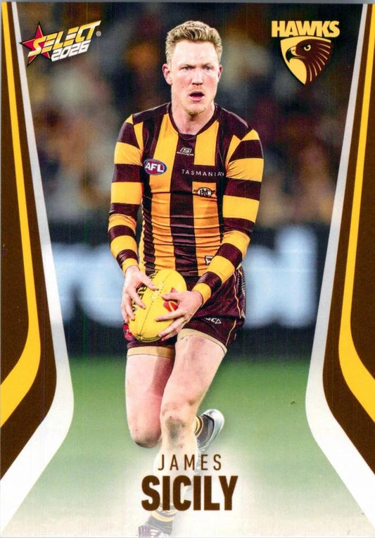 James Sicily #128 Hawthorn Hawks | 2026 Select AFL Footy Stars | Trading Card